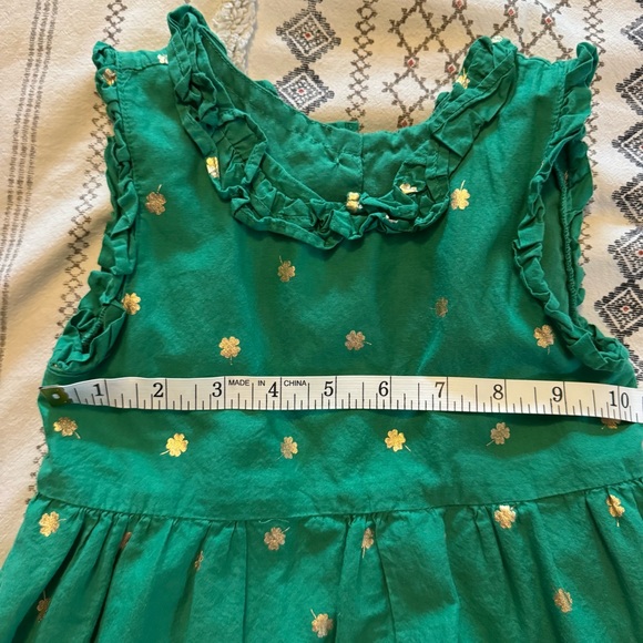 Christian Siriano NY Girls Green Gold Shamrock Tiered Dress 4T St Patrick’s - Picture 7 of 8
